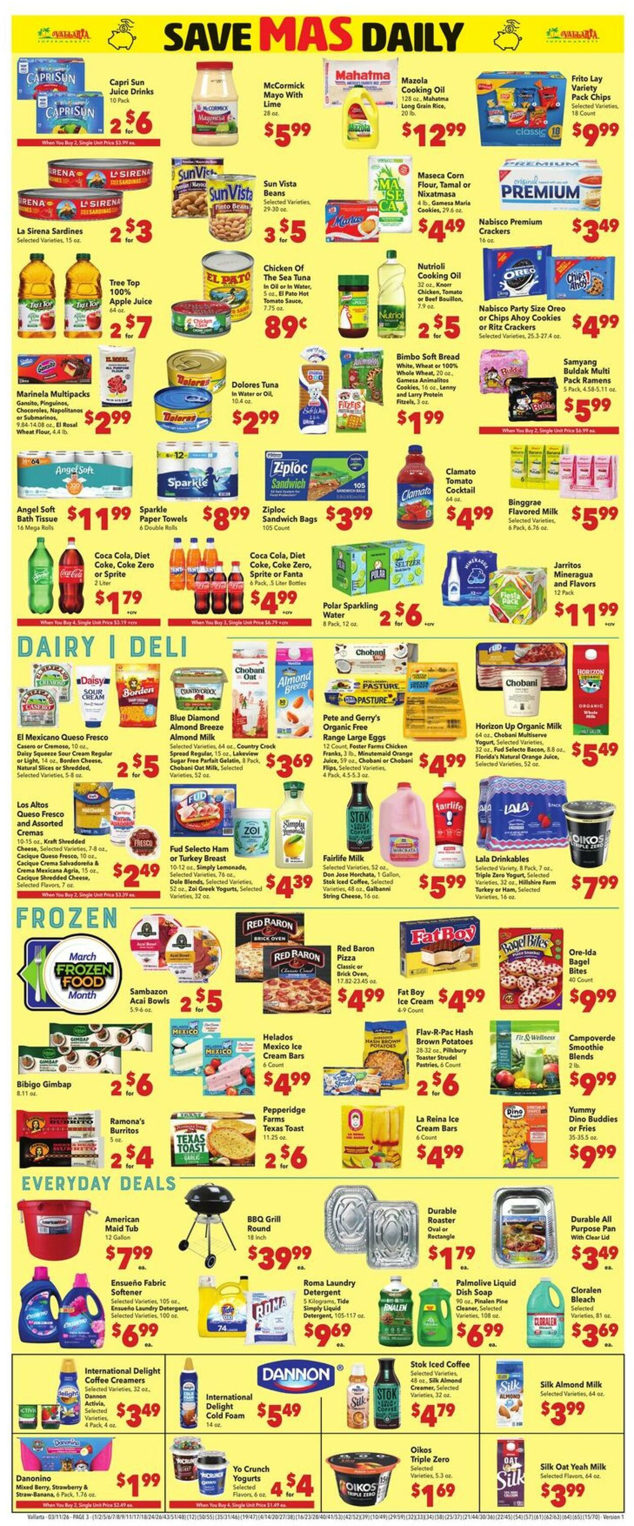 Weekly ad Vallarta 03/11/2026 - 03/17/2026