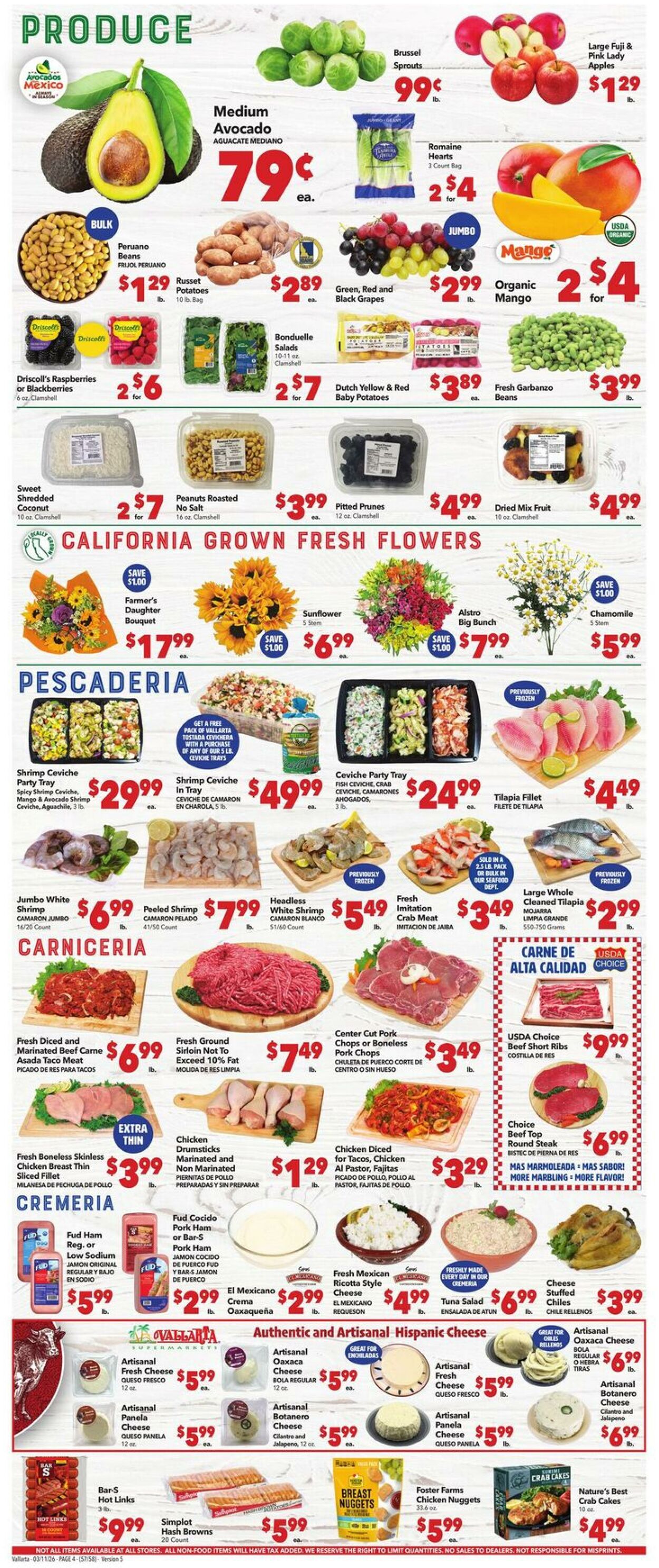 Weekly ad Vallarta 03/11/2026 - 03/17/2026
