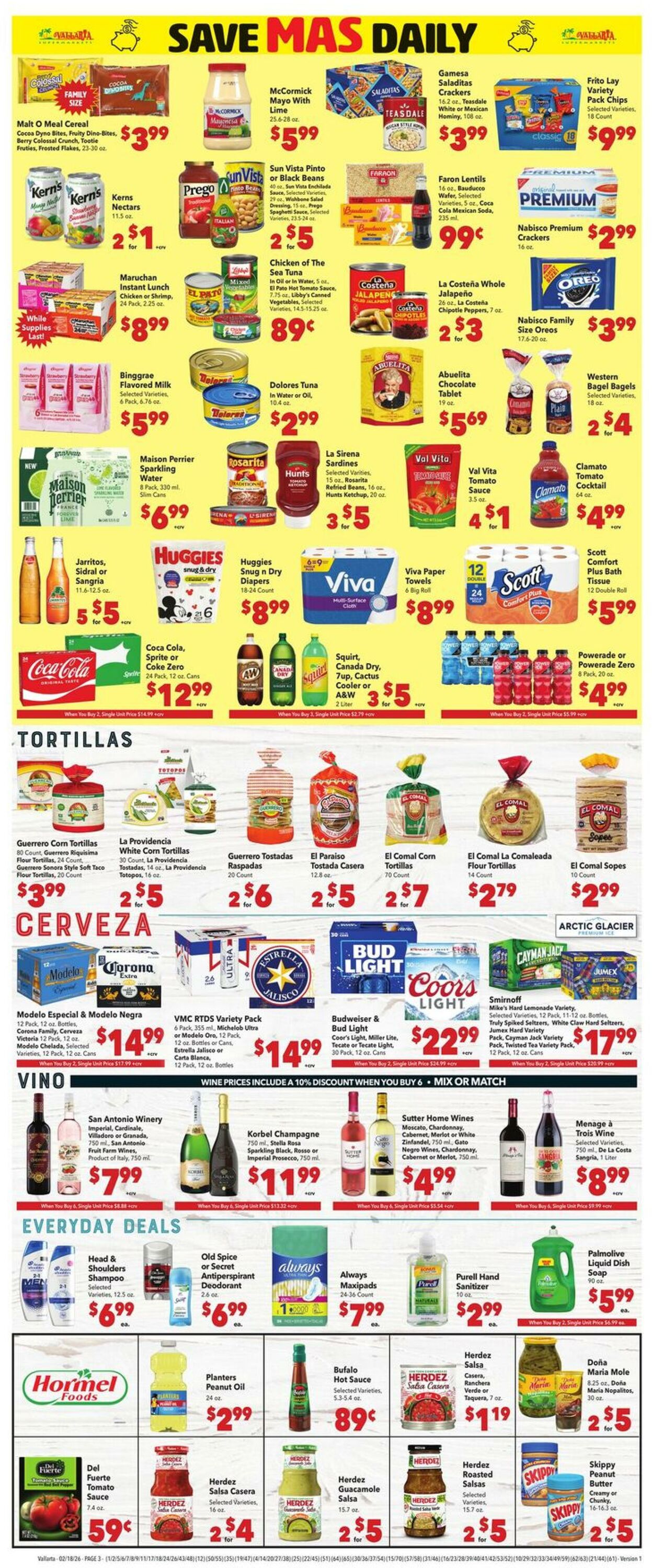 Weekly ad Vallarta 02/18/2026 - 02/24/2026