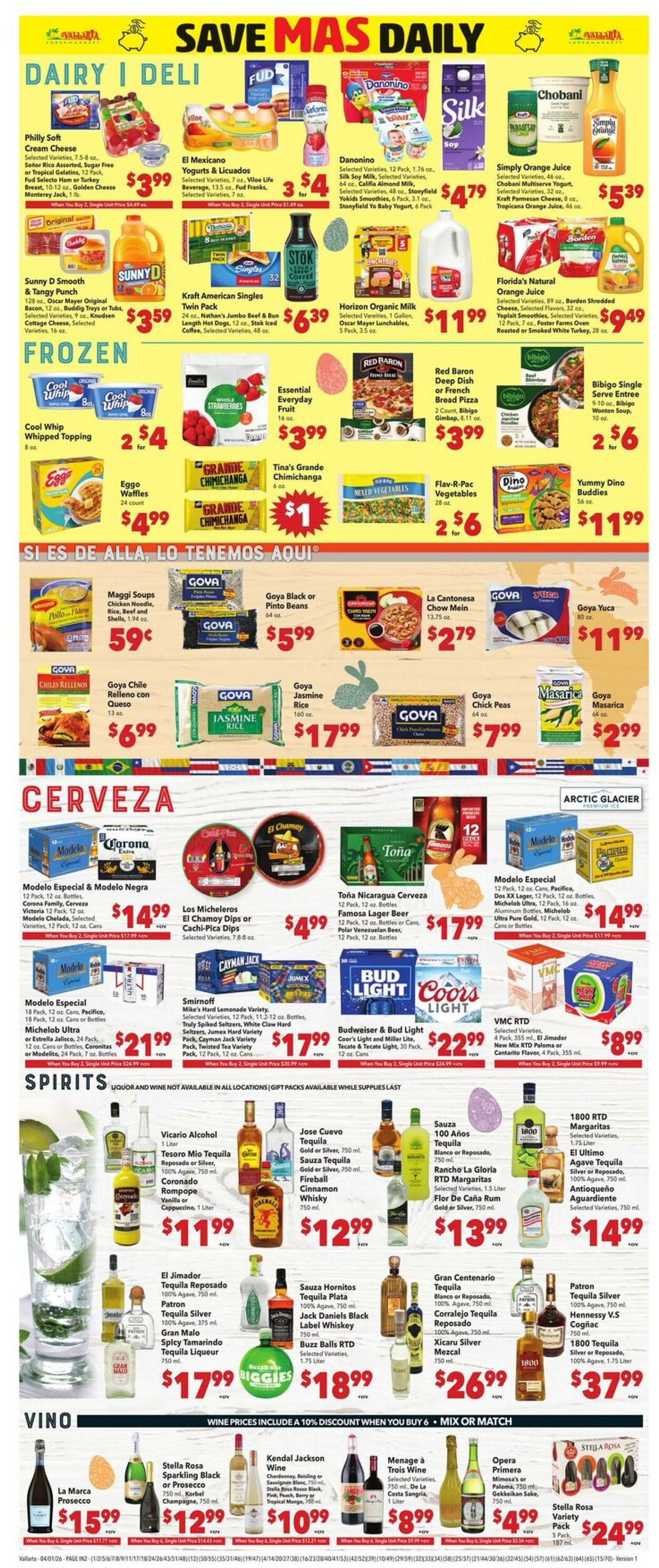 Weekly ad Vallarta 04/01/2026 - 04/07/2026