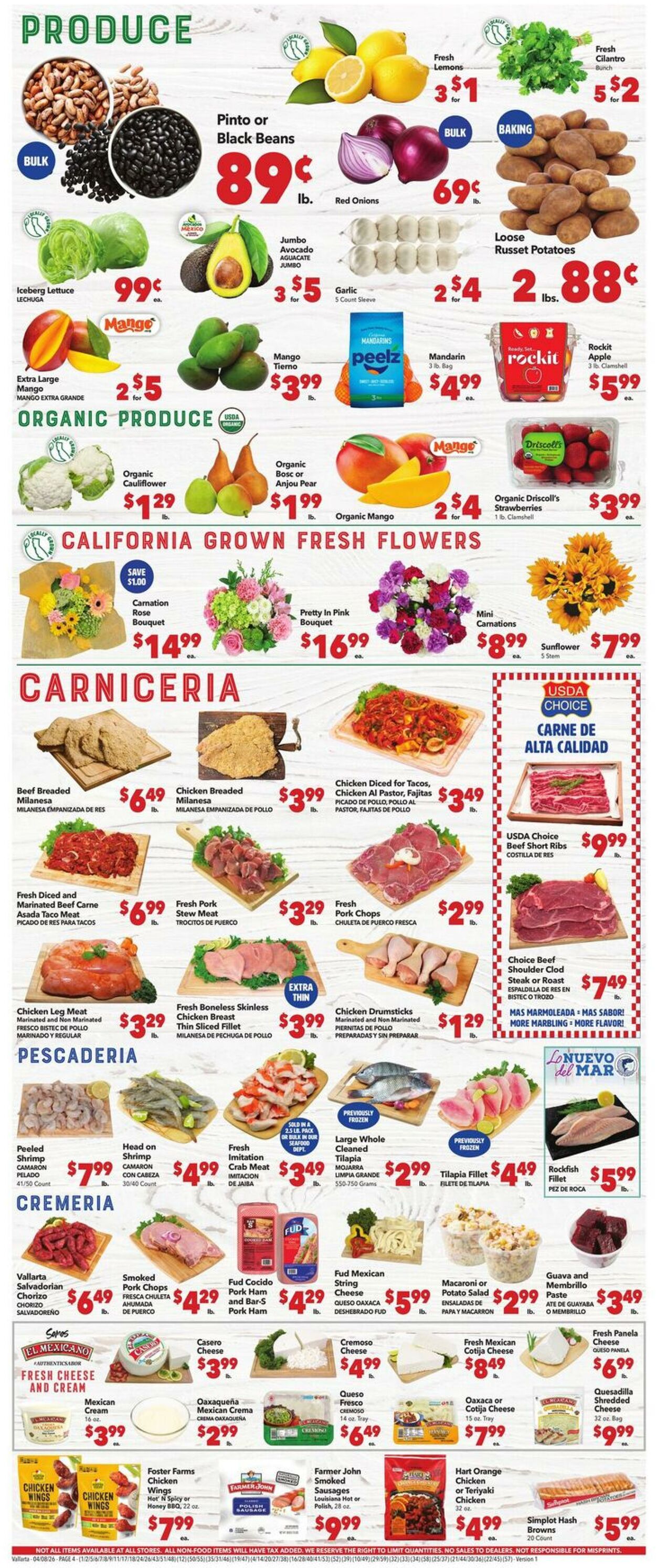 Weekly ad Vallarta 04/08/2026 - 04/14/2026