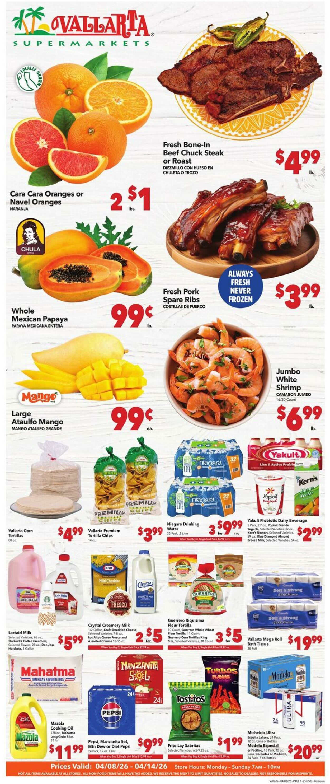 Weekly ad Vallarta 04/08/2026 - 04/14/2026