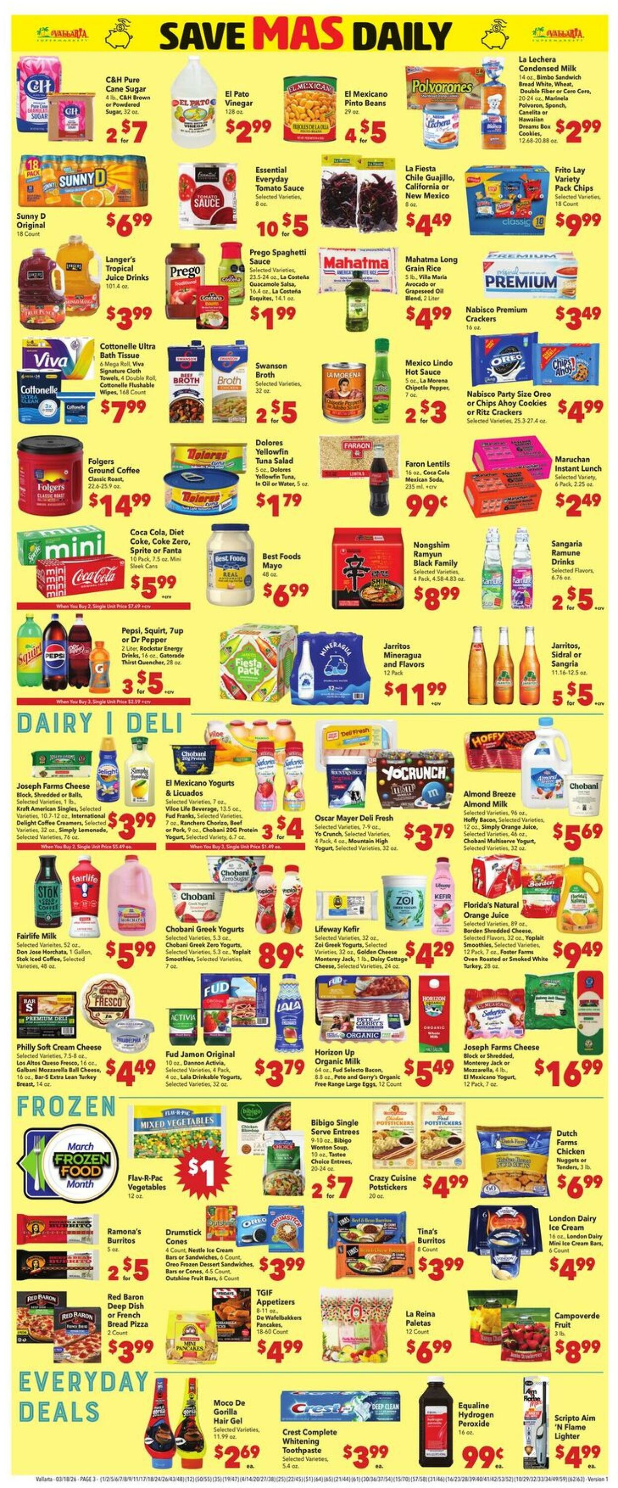 Weekly ad Vallarta 03/18/2026 - 03/24/2026