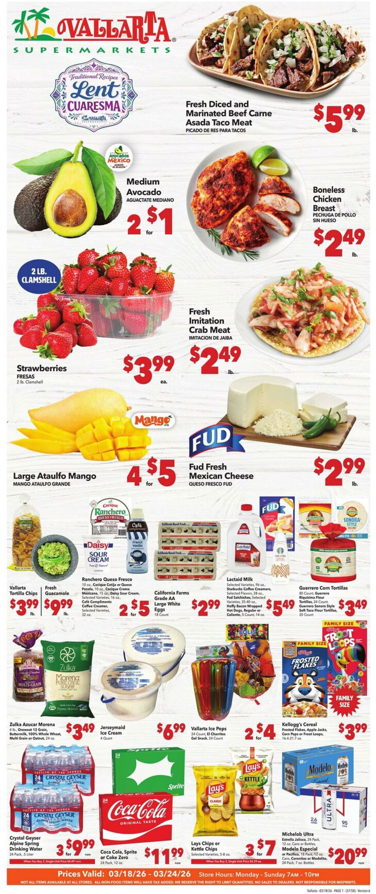 Weekly ad Vallarta 03/18/2026 - 03/24/2026