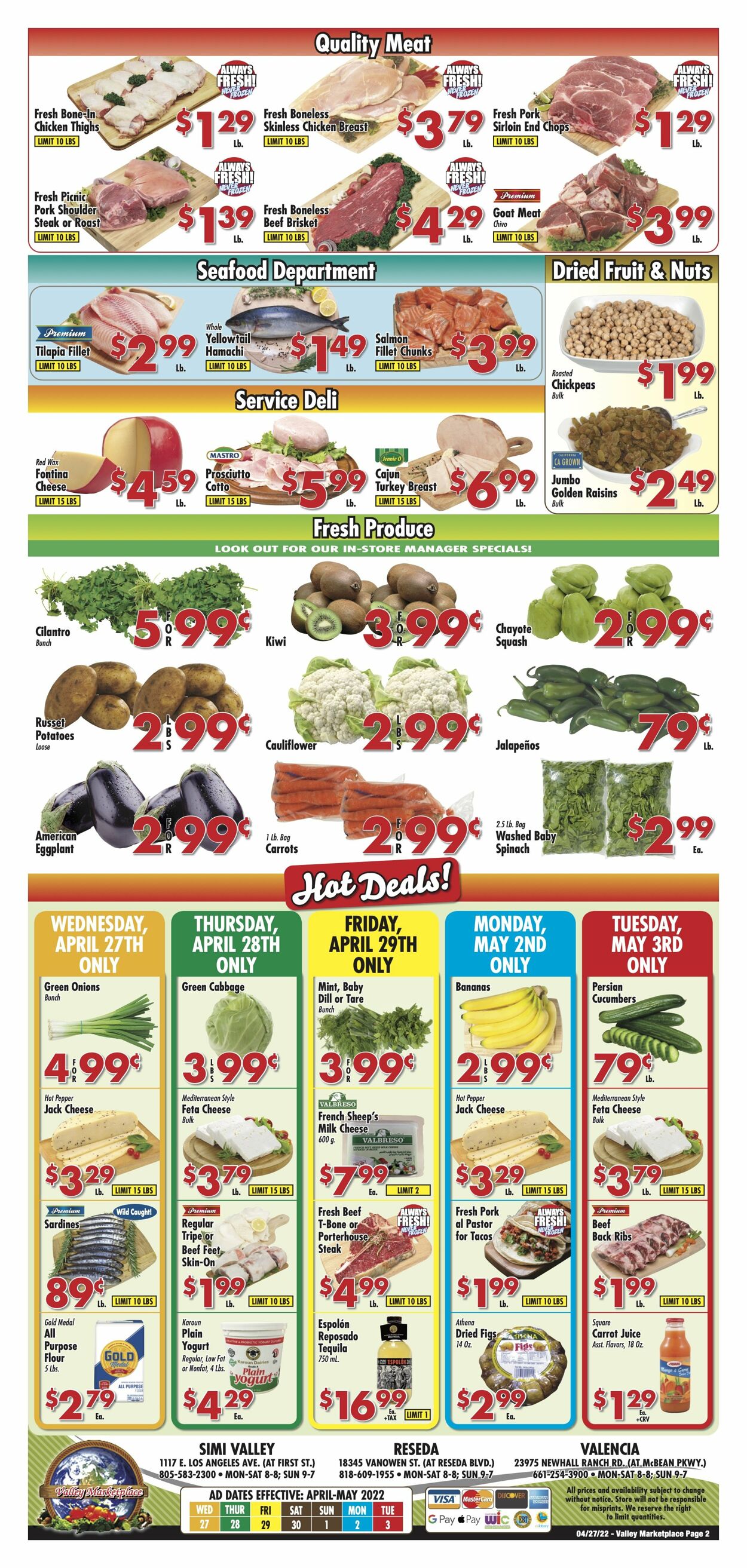 Weekly ad Valley Marketplace 04/27/2022 - 05/03/2022
