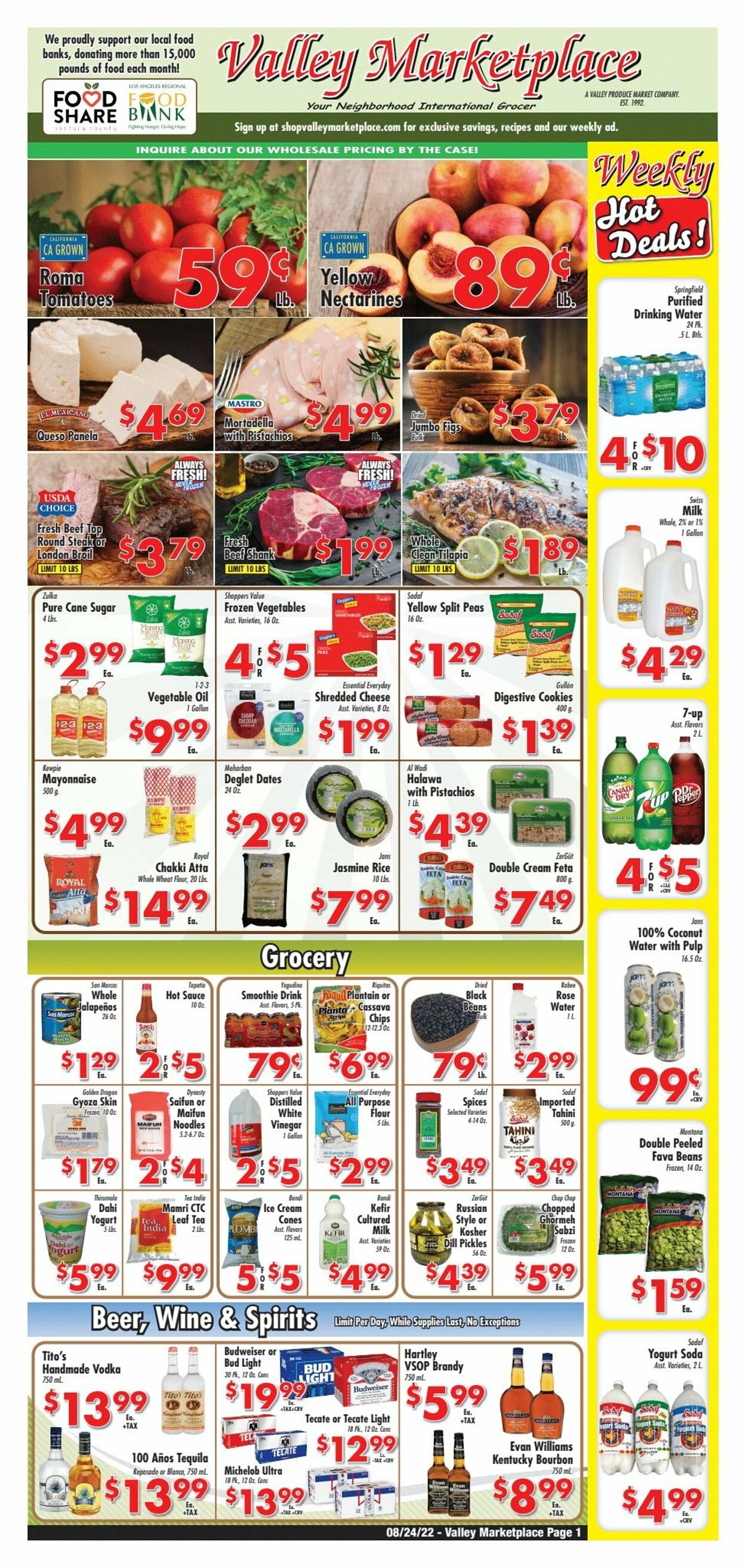 Weekly ad Valley Marketplace 08/24/2022-08/30/2022