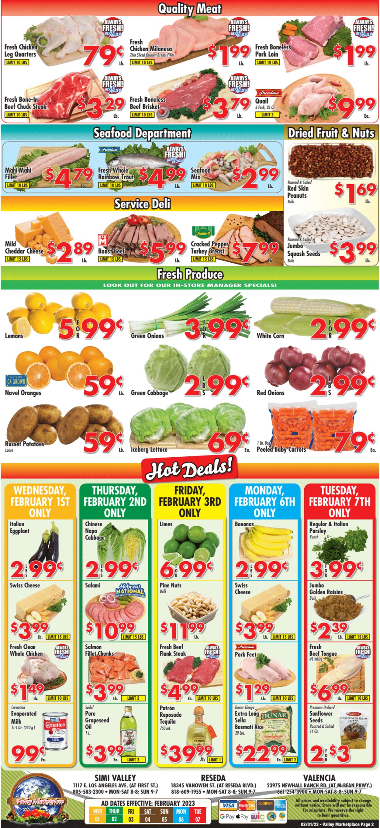 Weekly ad Valley Marketplace 02/01/2023 - 02/07/2023