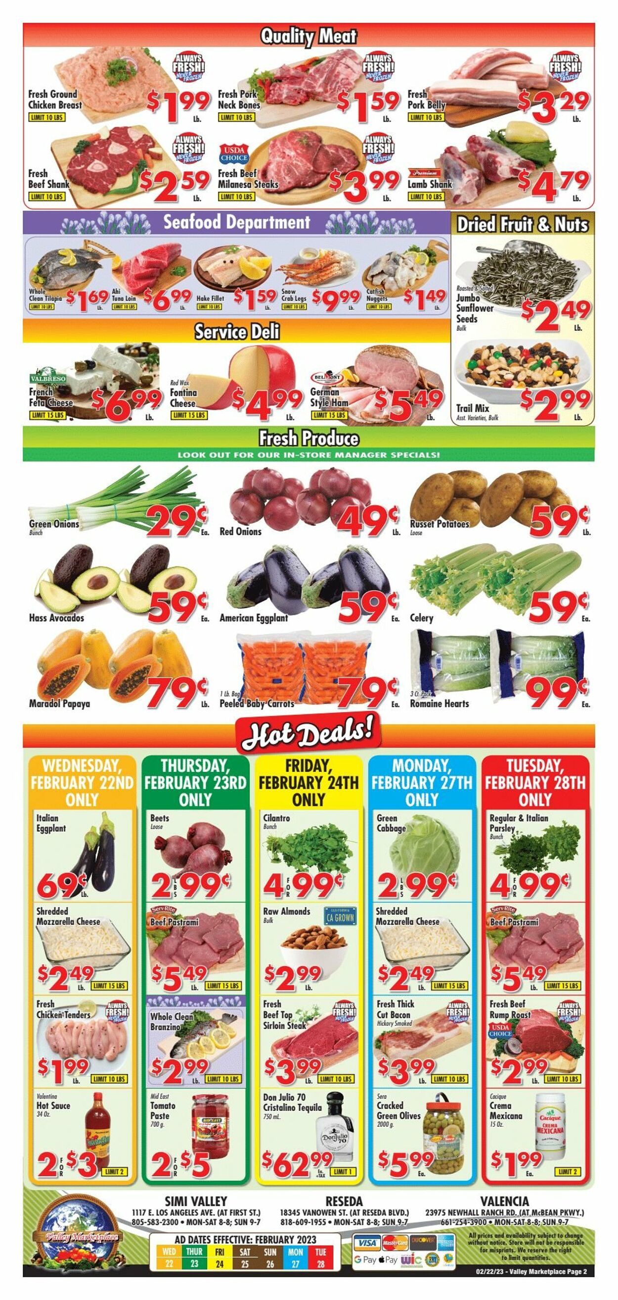 Weekly ad Valley Marketplace 02/22/2023 - 02/28/2023