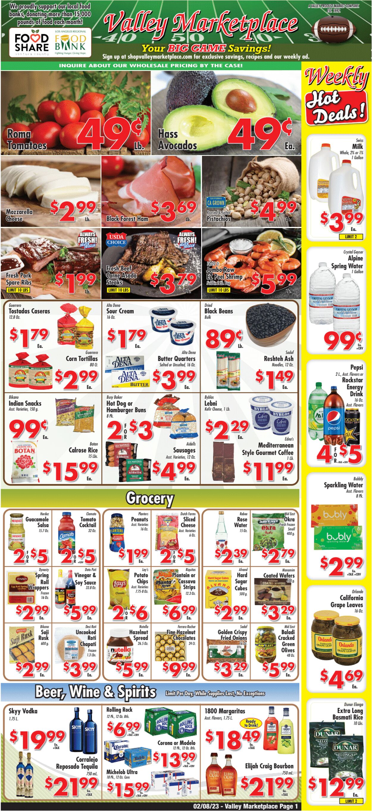 Weekly ad Valley Marketplace 02/08/2023 - 02/14/2023