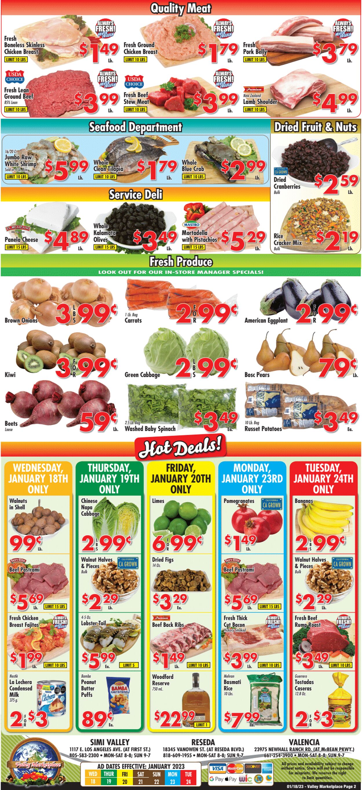 Weekly ad Valley Marketplace 01/18/2023 - 01/24/2023