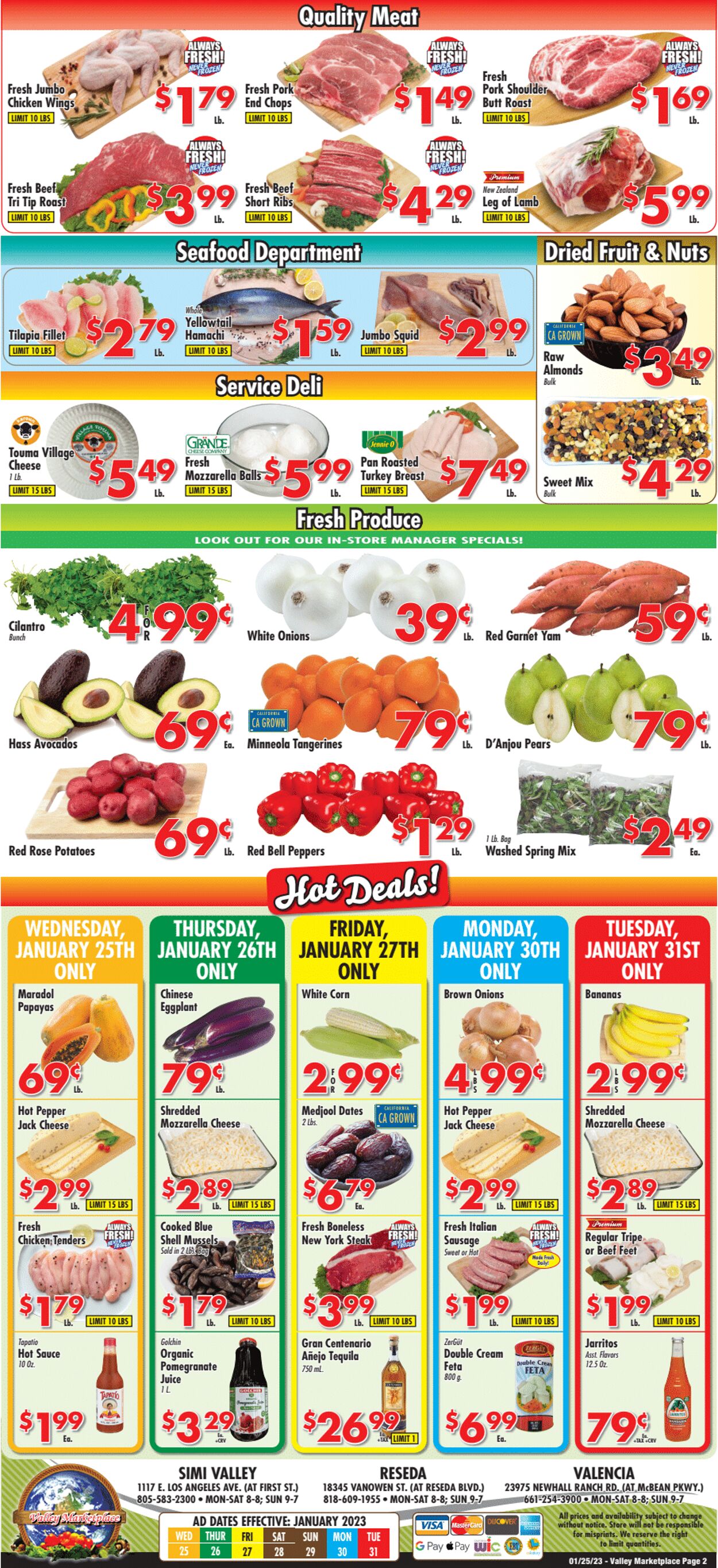 Weekly ad Valley Marketplace 01/25/2023 - 01/31/2023