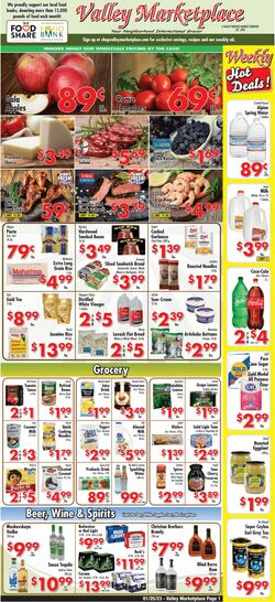 Weekly ad Valley Marketplace 01/25/2023-01/31/2023