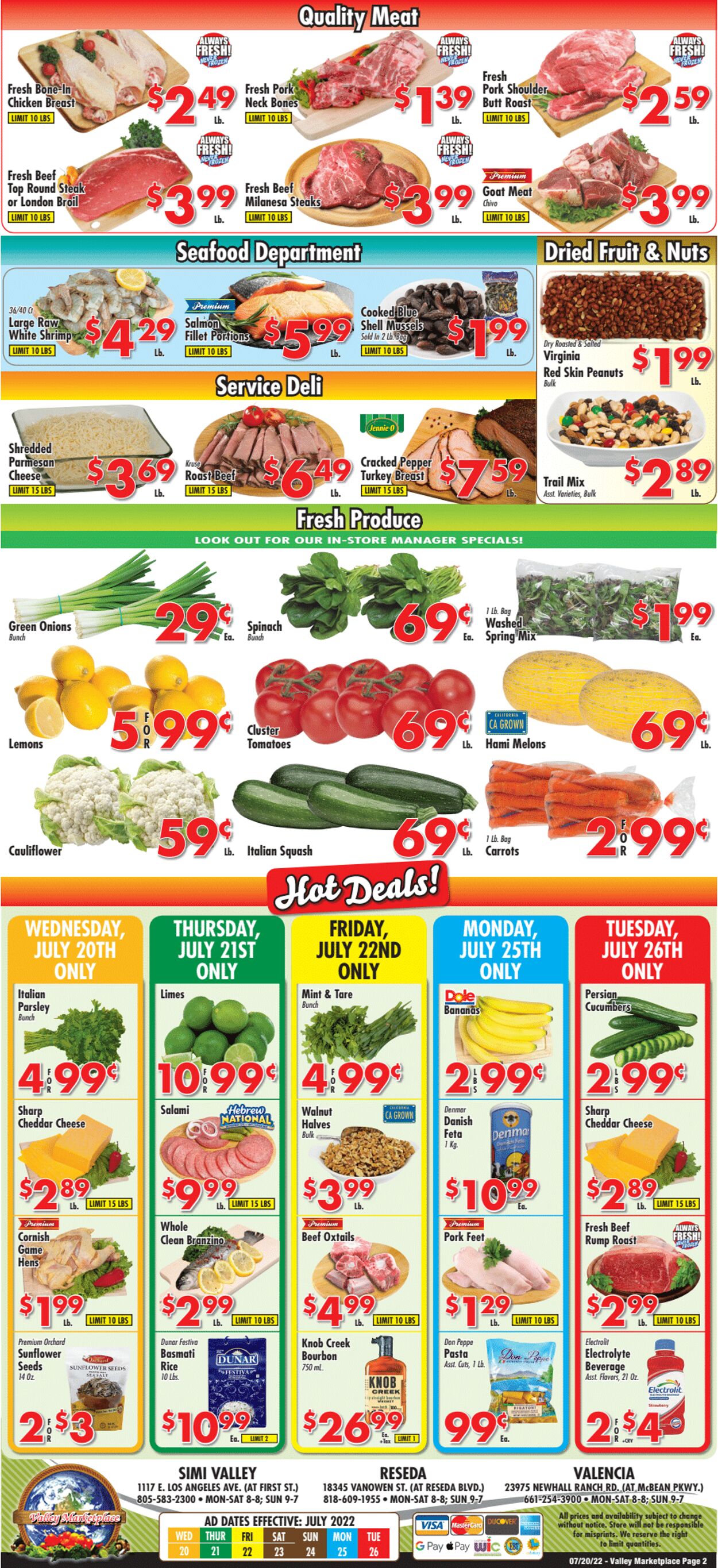 Weekly ad Valley Marketplace 07/20/2022 - 07/26/2022
