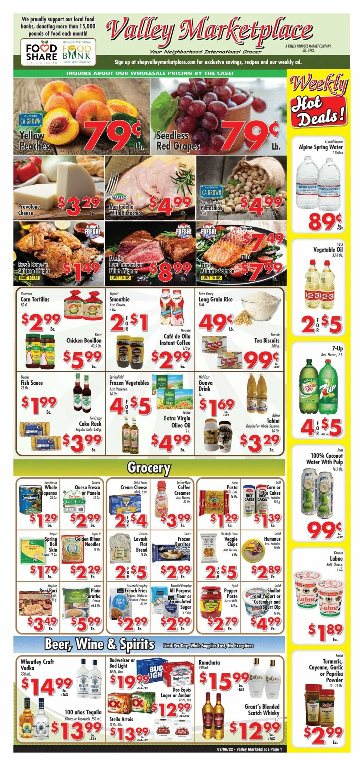Weekly ad Valley Marketplace 06/06/2022 - 07/12/2022