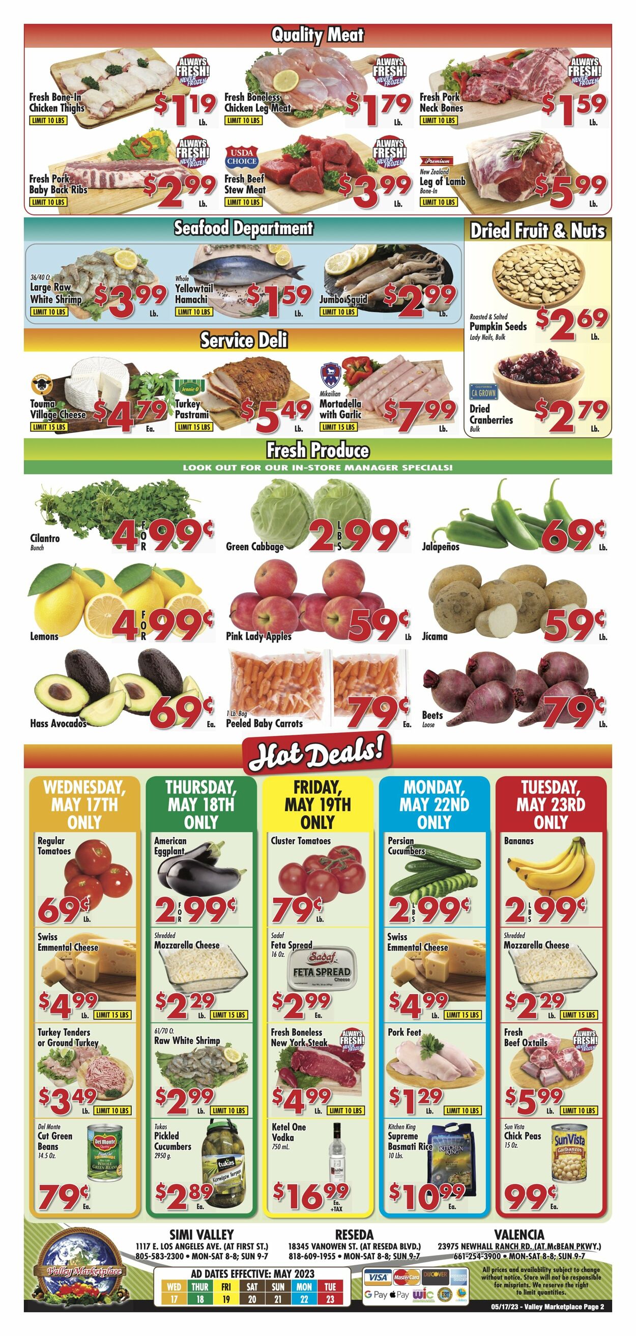 Weekly ad Valley Marketplace 05/17/2023 - 05/23/2023