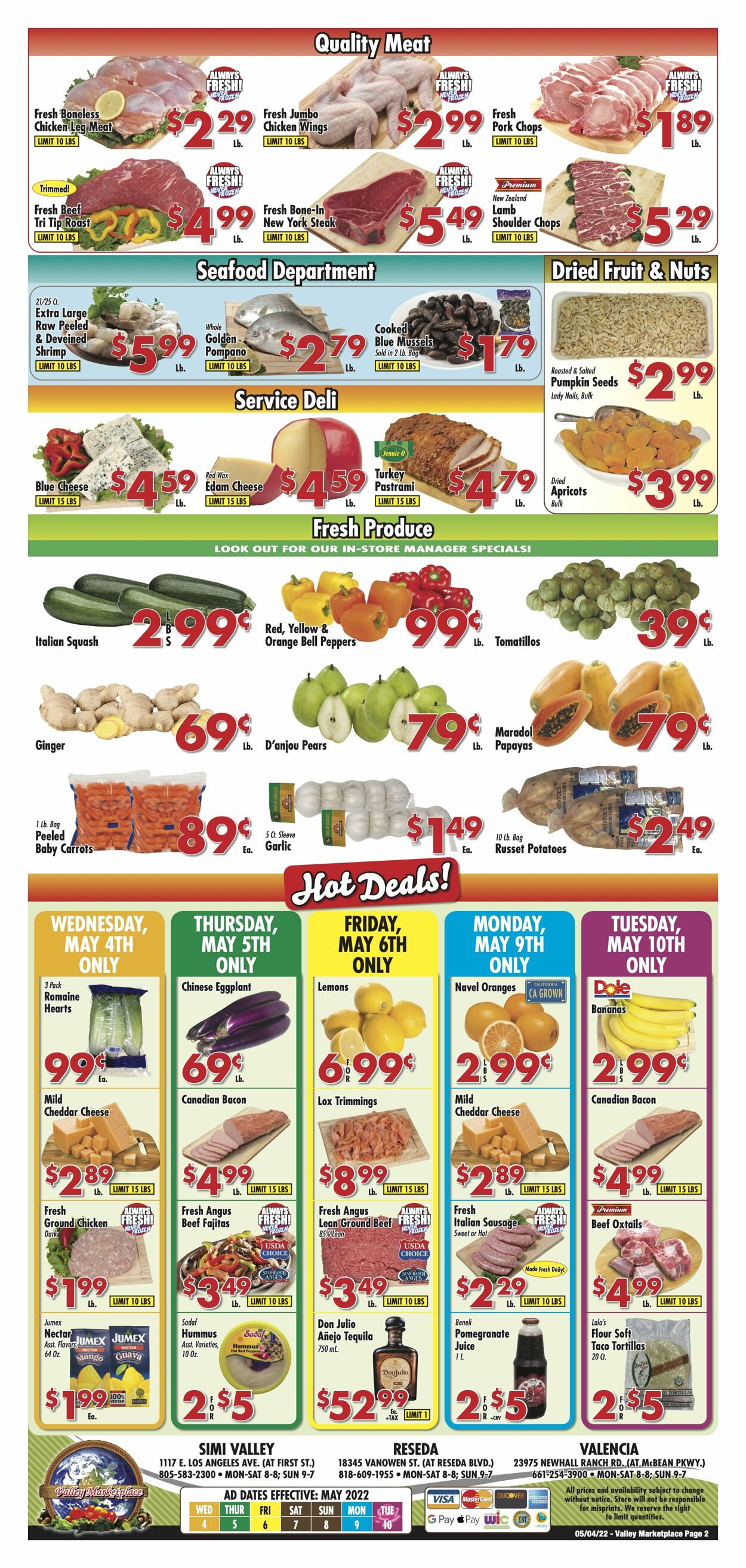Weekly ad Valley Marketplace 05/04/2022 - 05/10/2022
