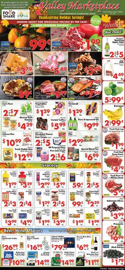 Weekly ad Valley Marketplace 11/20/2024 - 11/20/2024