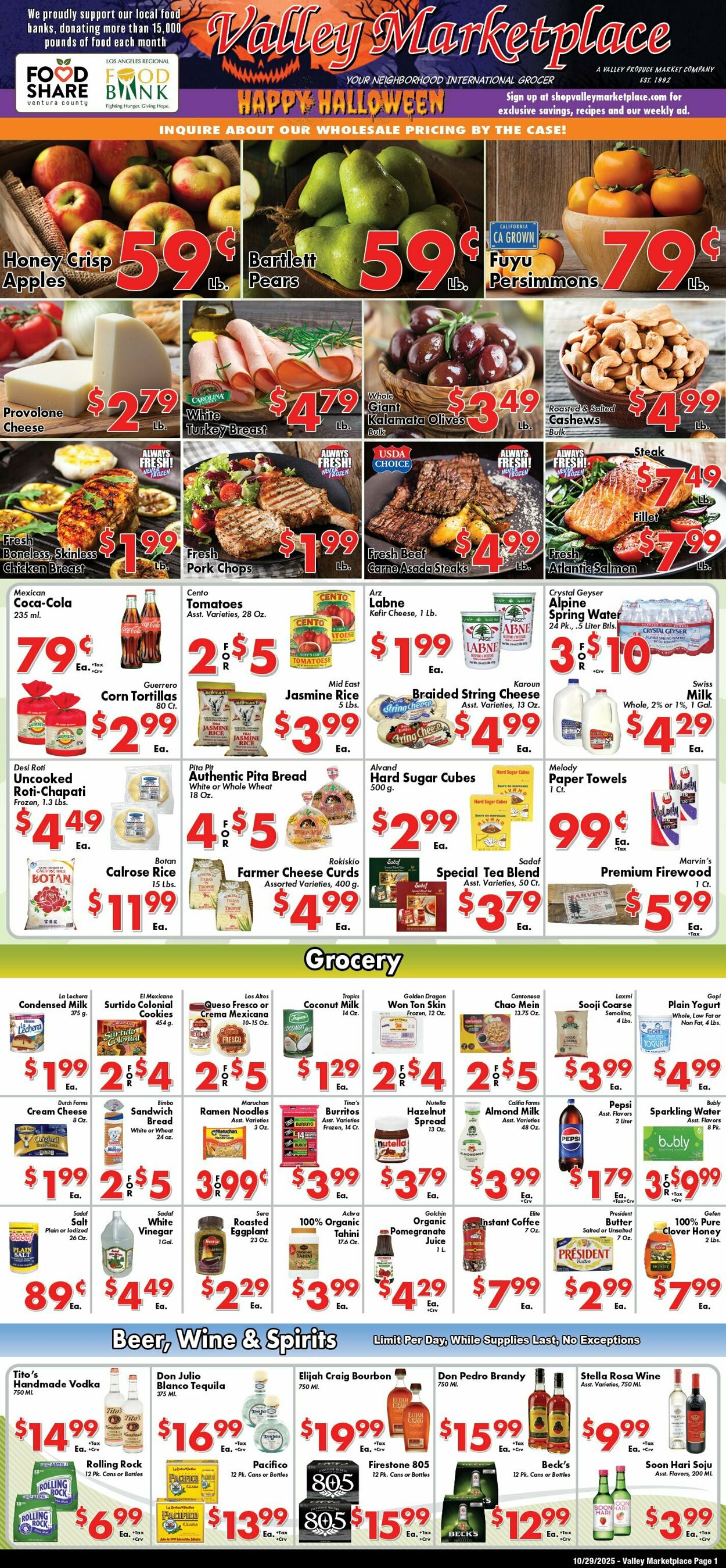 Weekly ad Valley Marketplace 10/30/2025 - 10/30/2025
