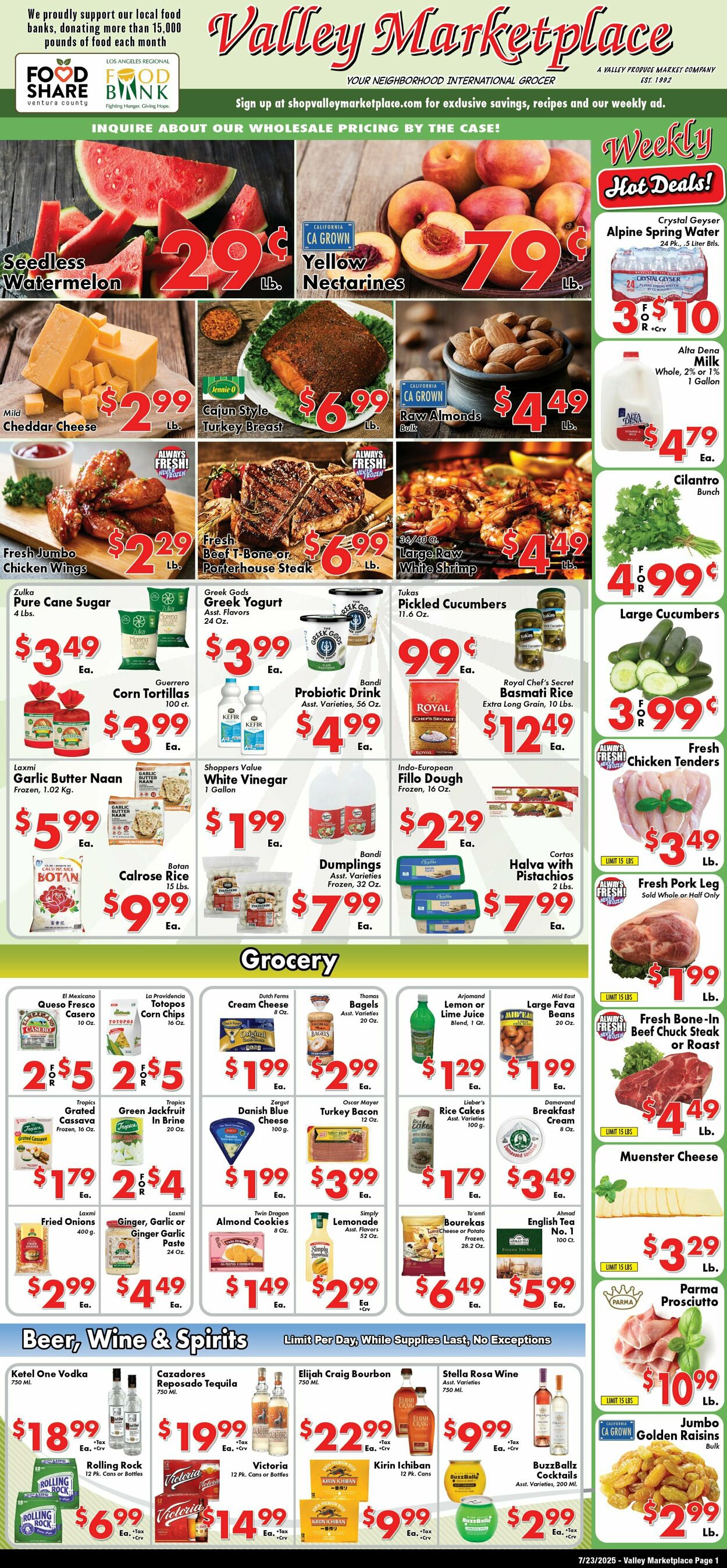 Weekly ad Valley Marketplace 07/23/2025 - 07/23/2025