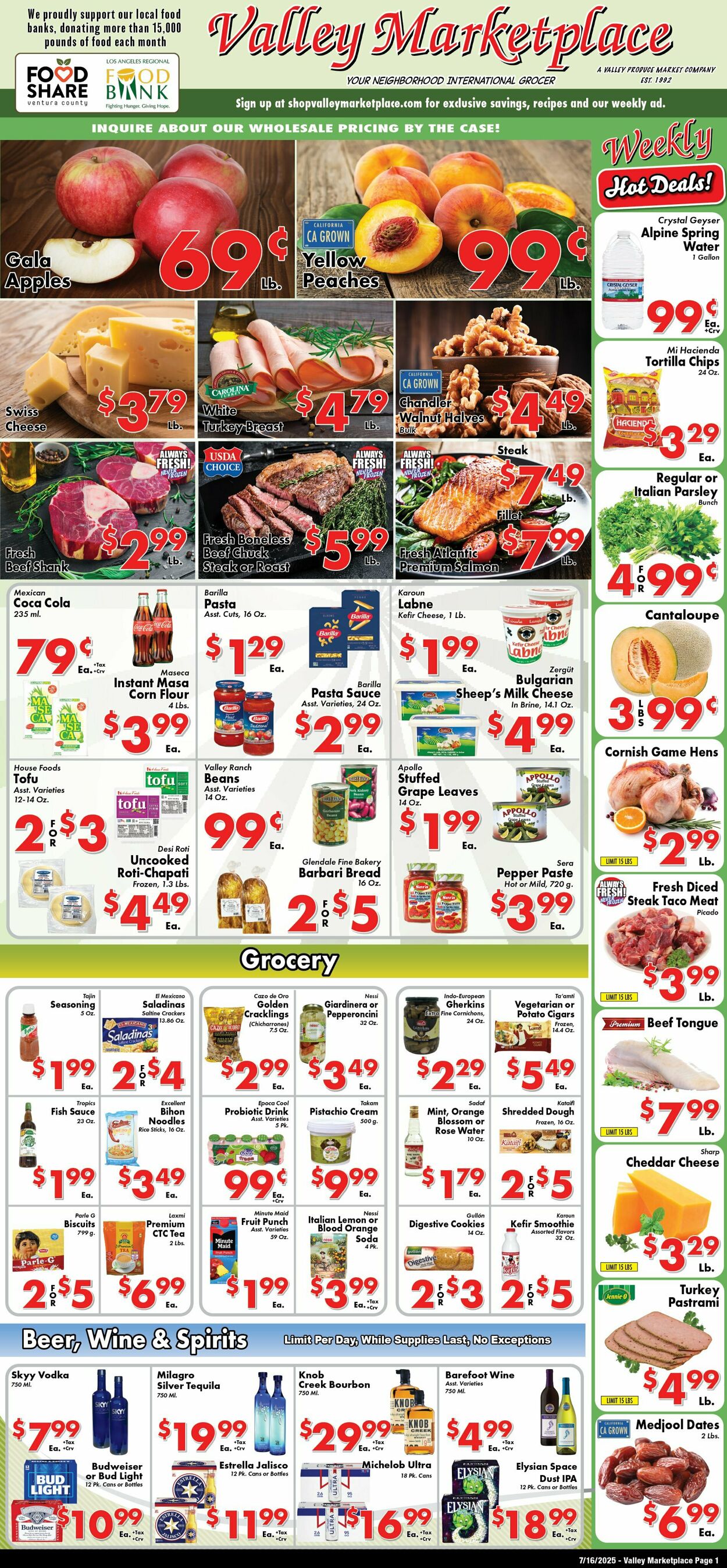 Weekly ad Valley Marketplace 07/16/2025 - 07/16/2025
