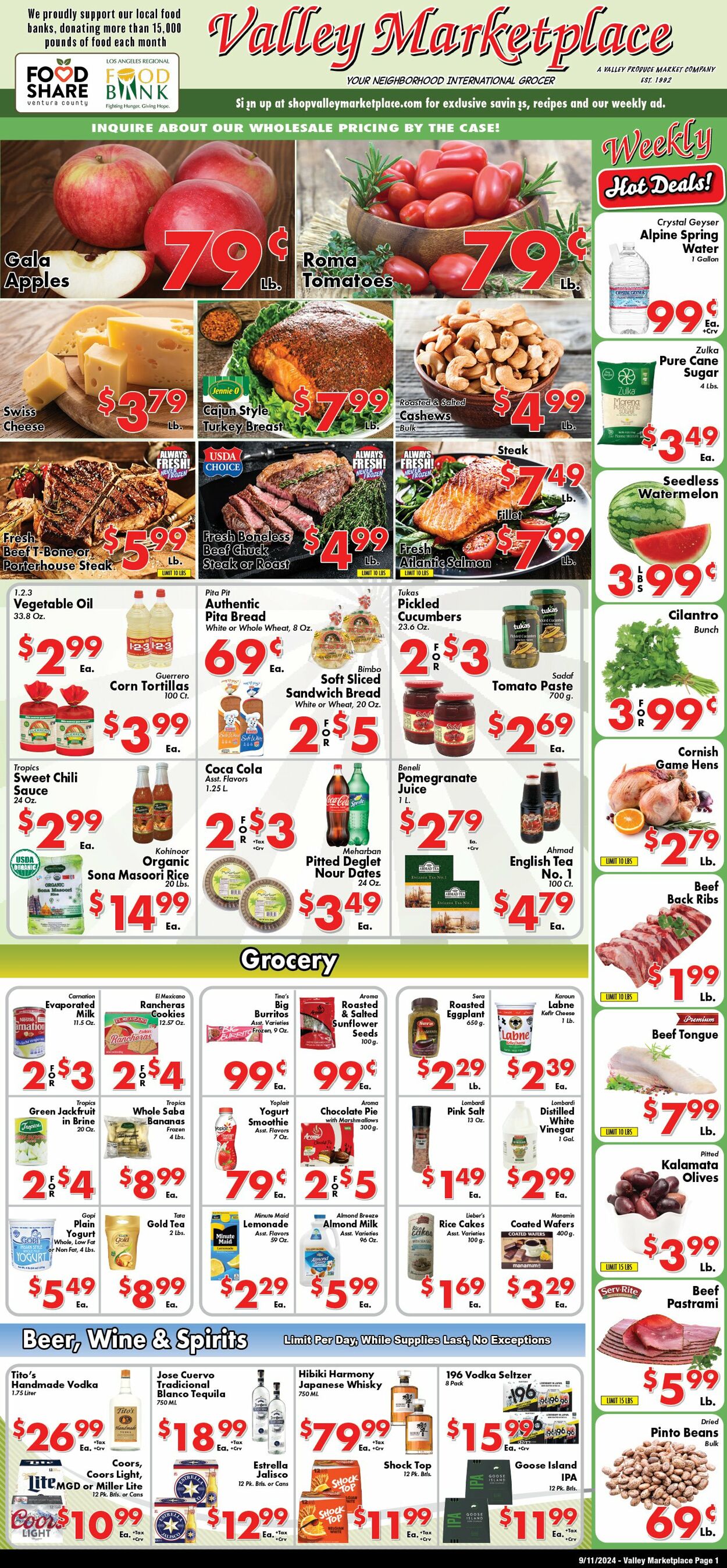 Weekly ad Valley Marketplace 09/11/2024 - 09/11/2024