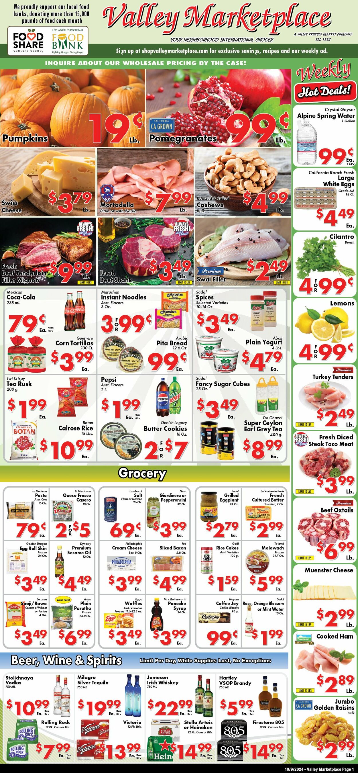 Weekly ad Valley Marketplace 10/09/2024 - 10/09/2024