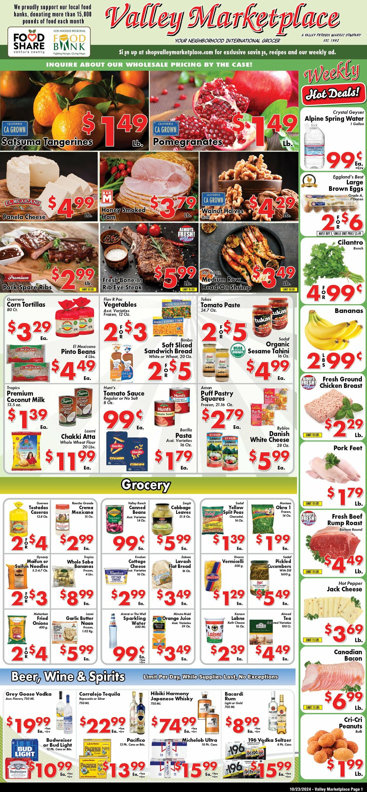 Weekly ad Valley Marketplace 10/23/2024 - 10/23/2024