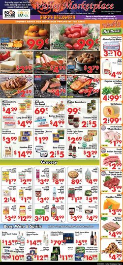 Weekly ad Valley Marketplace 10/25/2023 - 10/25/2023