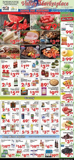 Weekly ad Valley Marketplace 07/24/2024 - 07/24/2024