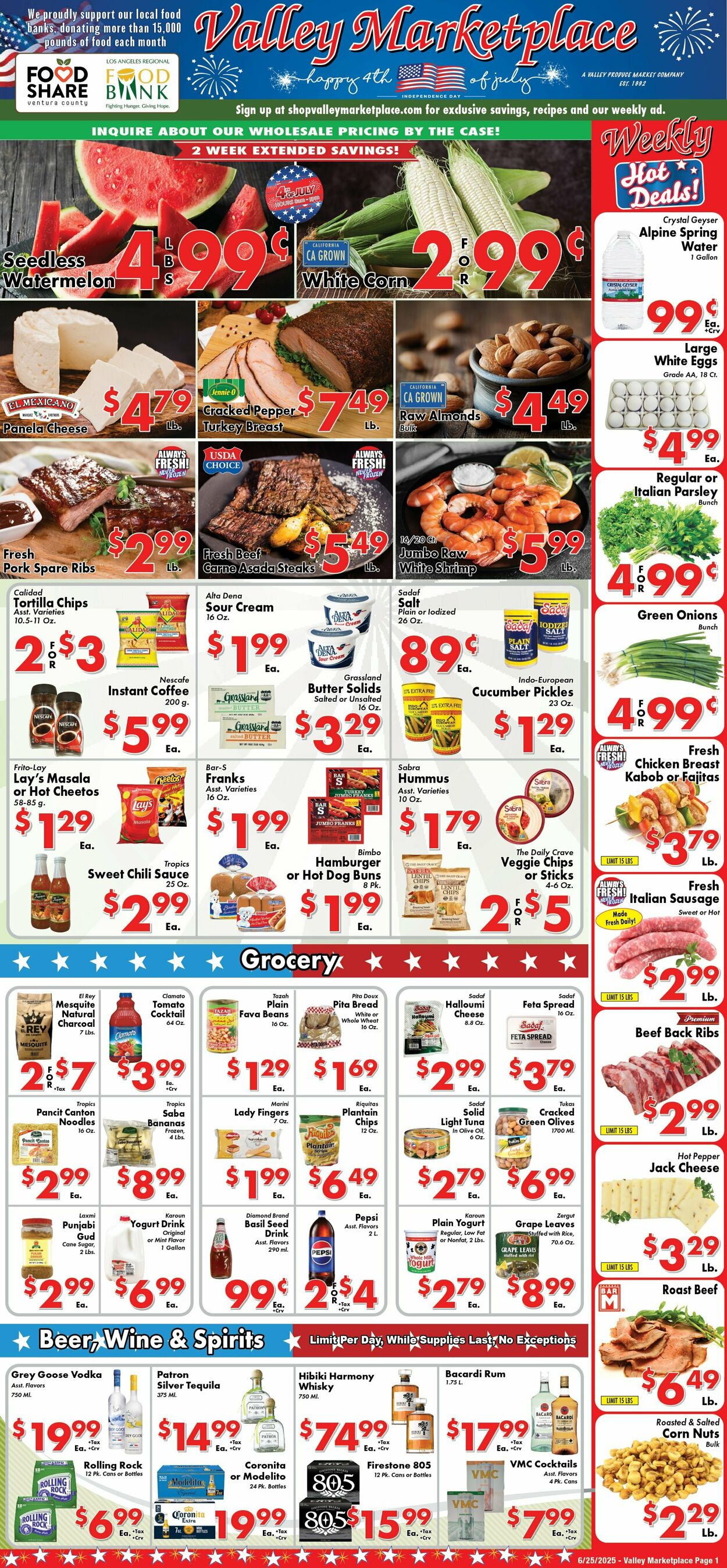 Weekly ad Valley Marketplace 06/25/2025 - 06/25/2025