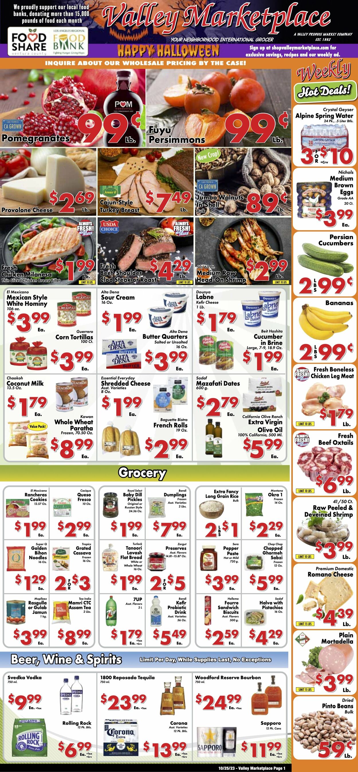 Weekly ad Valley Marketplace 10/25/2023 - 10/25/2023