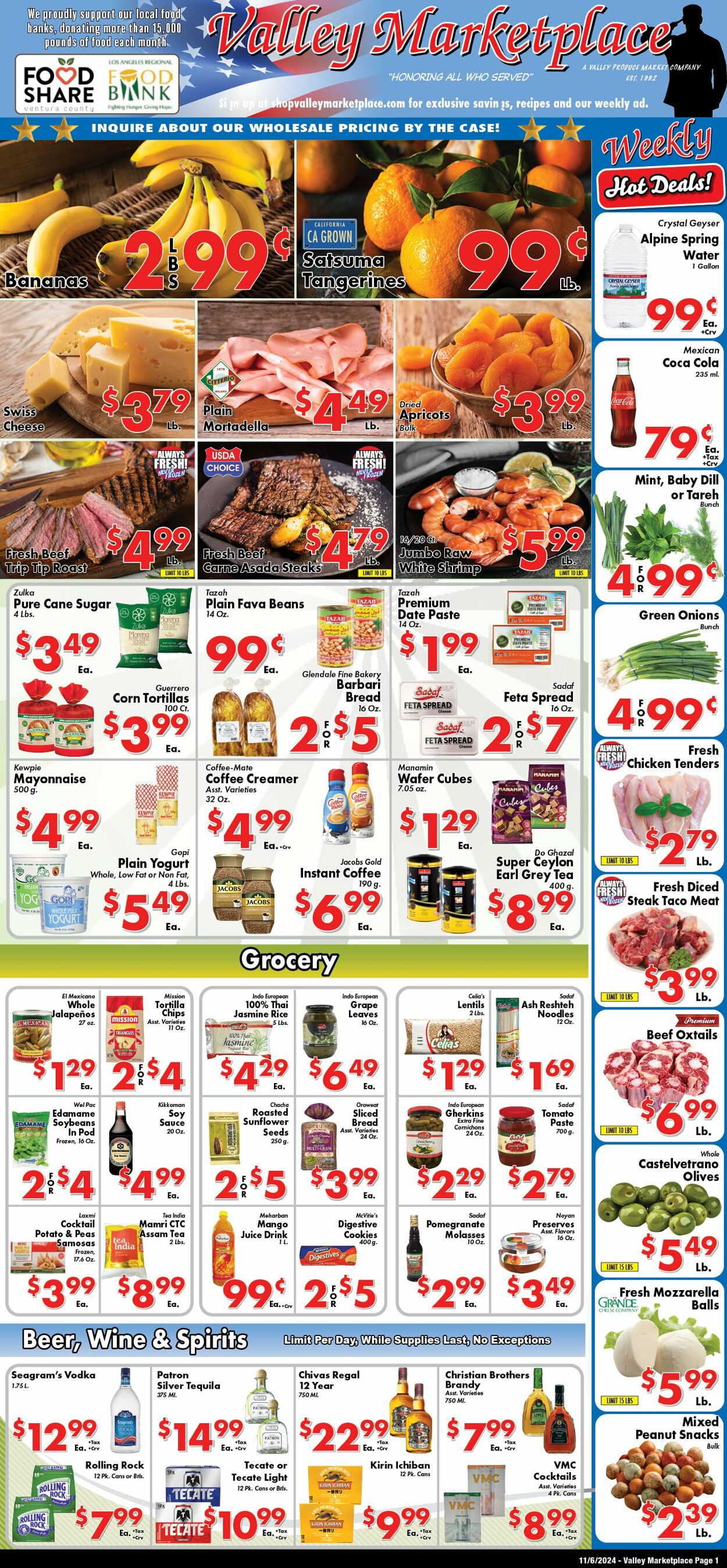 Weekly ad Valley Marketplace 11/06/2024 - 11/06/2024