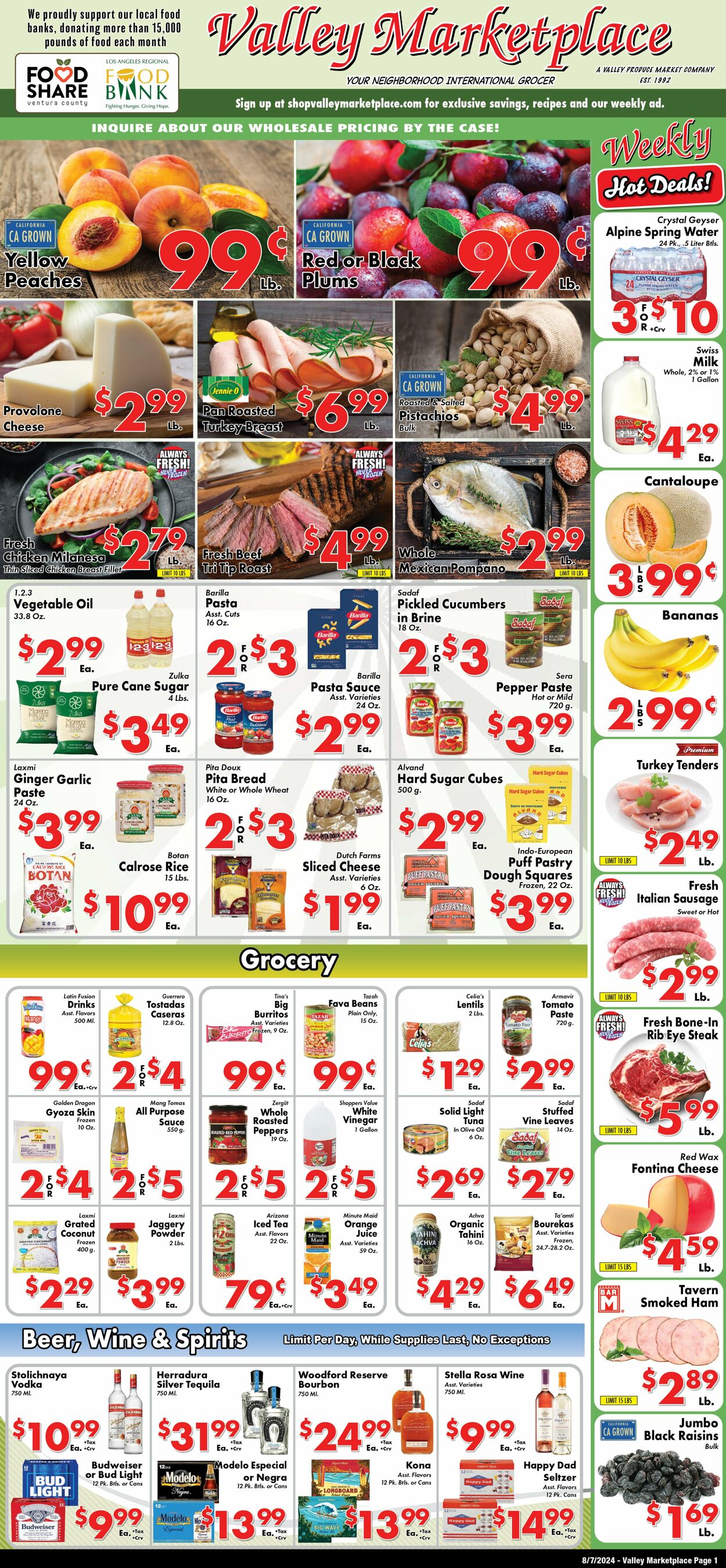 Weekly ad Valley Marketplace 08/07/2024 - 08/07/2024