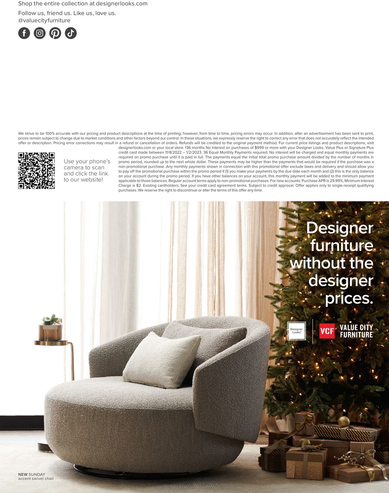 Weekly ad Value City Furniture 11/10/2022 - 12/31/2022