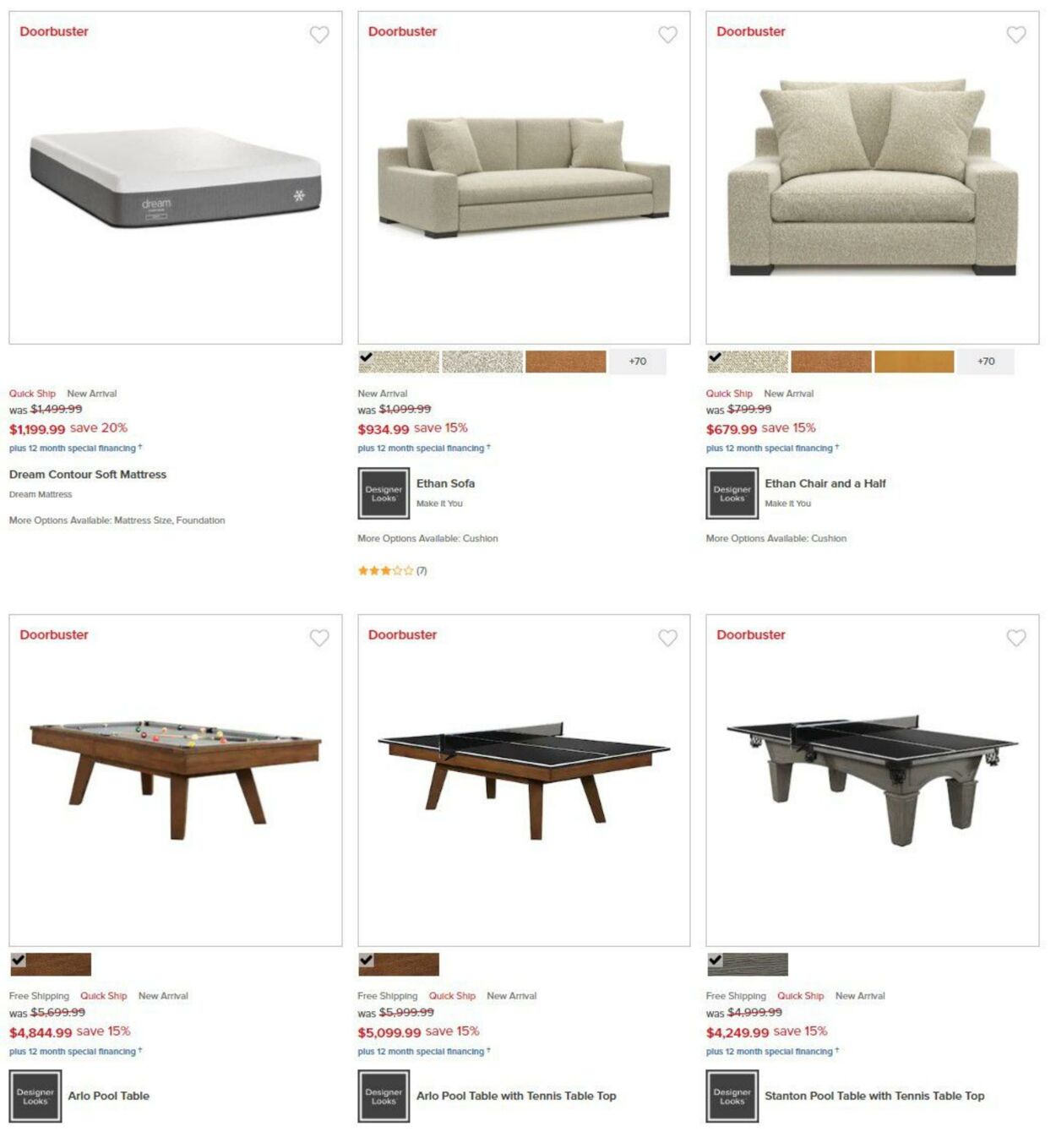 Weekly ad Value City Furniture 01/01/2023 - 01/31/2023