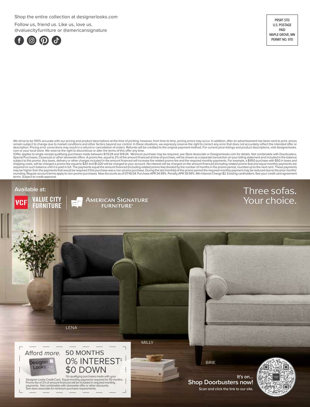 Weekly ad Value City Furniture 09/01/2024 - 10/31/2024