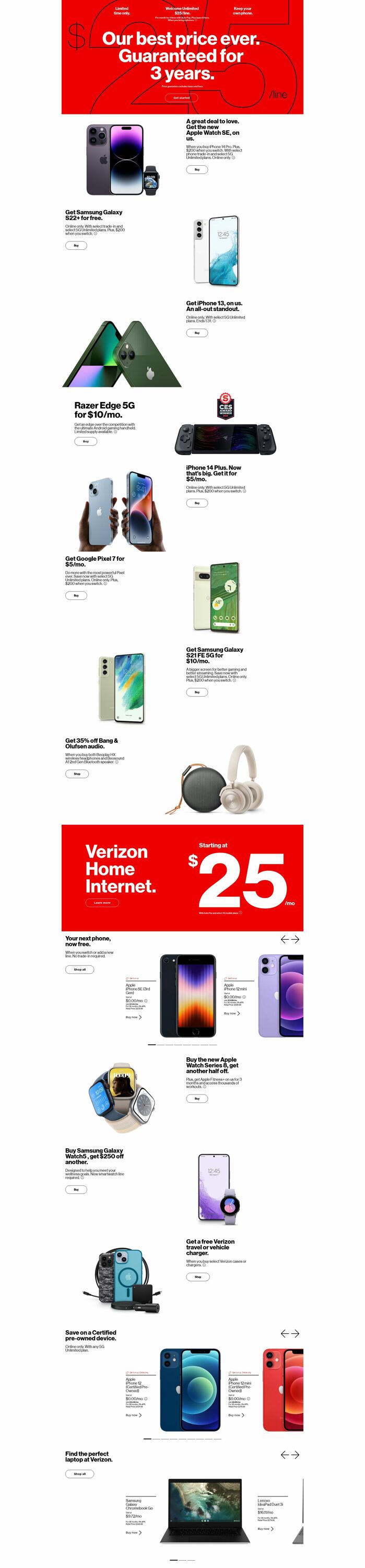 Verizon Promotional weekly ads