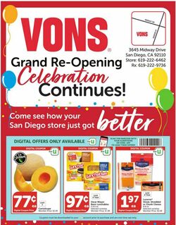 Weekly ad Vons 09/07/2022-09/13/2022