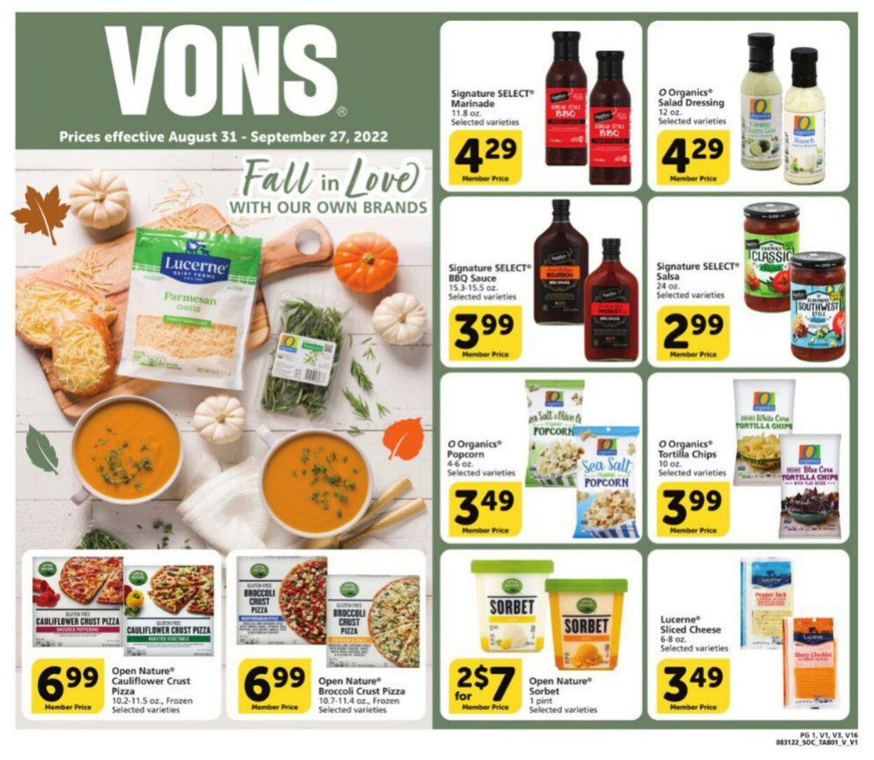 Weekly ad Vons 08/31/2022 - 09/27/2022