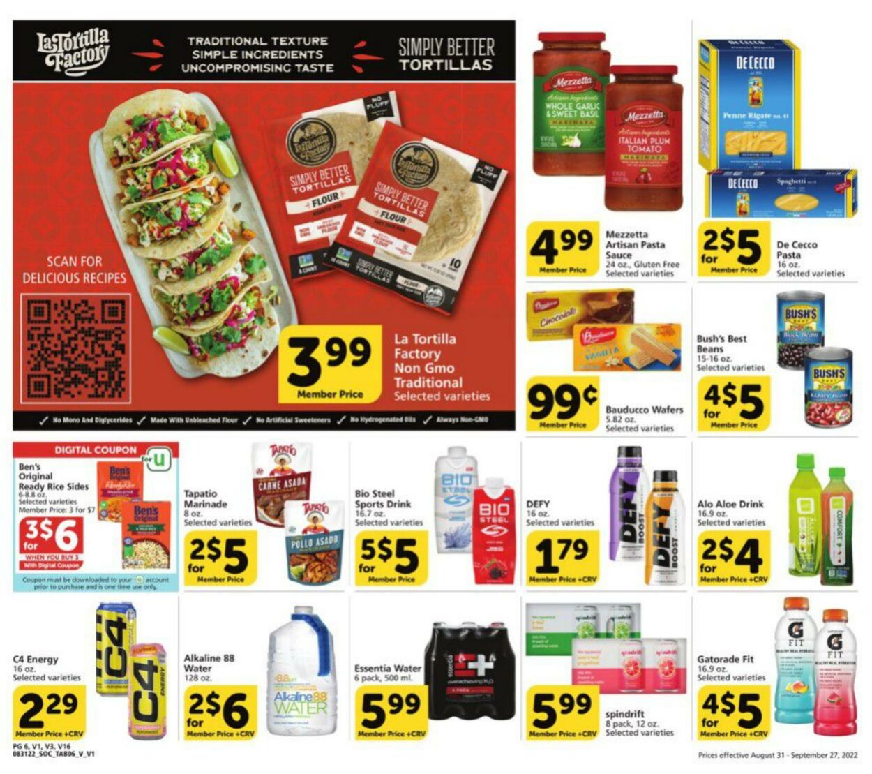 Weekly ad Vons 08/31/2022 - 09/27/2022