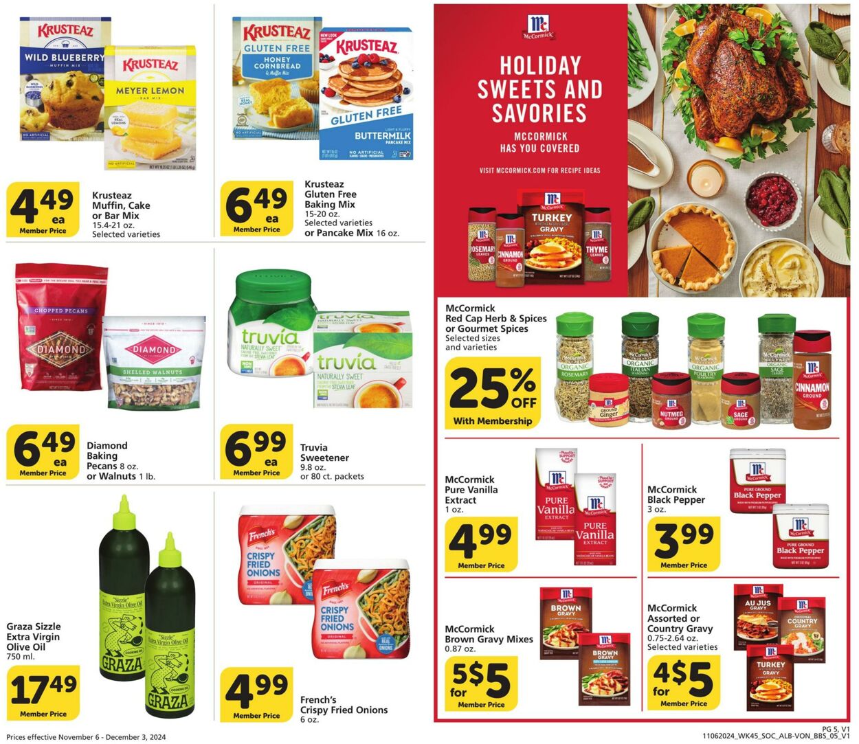 Weekly ad Vons 11/06/2024 - 12/03/2024