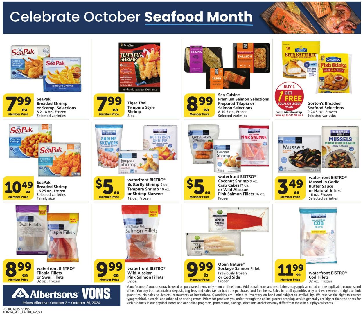 Weekly ad Vons 10/02/2024 - 10/29/2024