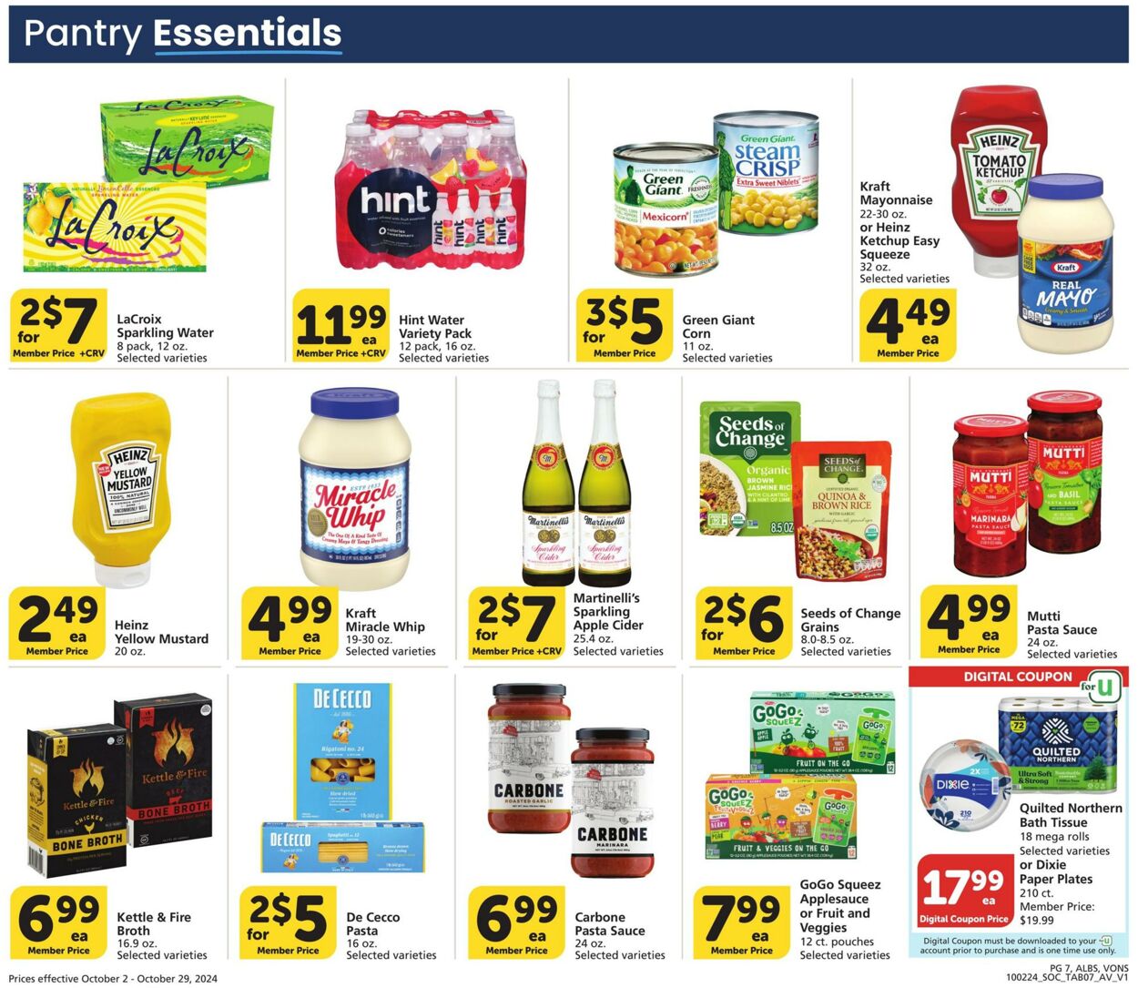 Weekly ad Vons 10/02/2024 - 10/29/2024