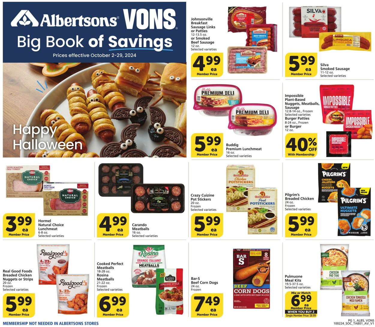 Weekly ad Vons 10/02/2024 - 10/29/2024