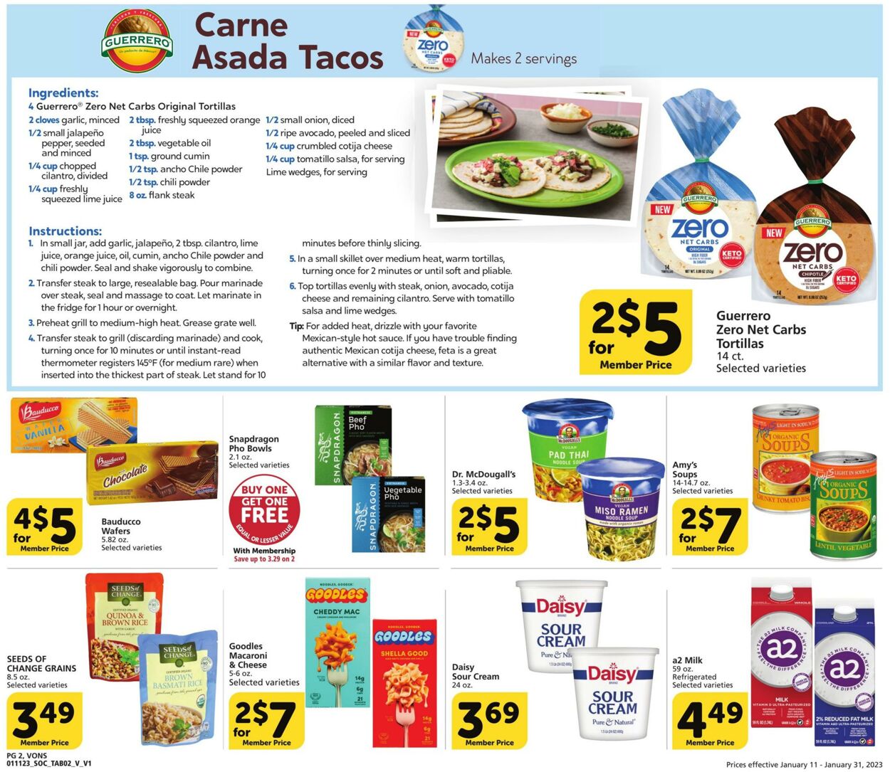 Weekly ad Vons 01/11/2023 - 01/31/2023
