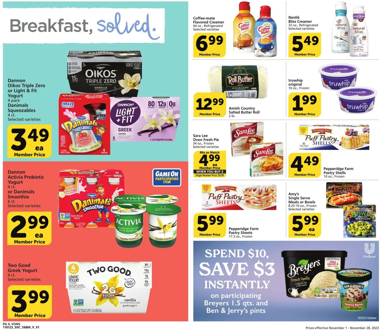 Weekly ad Vons 11/01/2023 - 11/28/2023