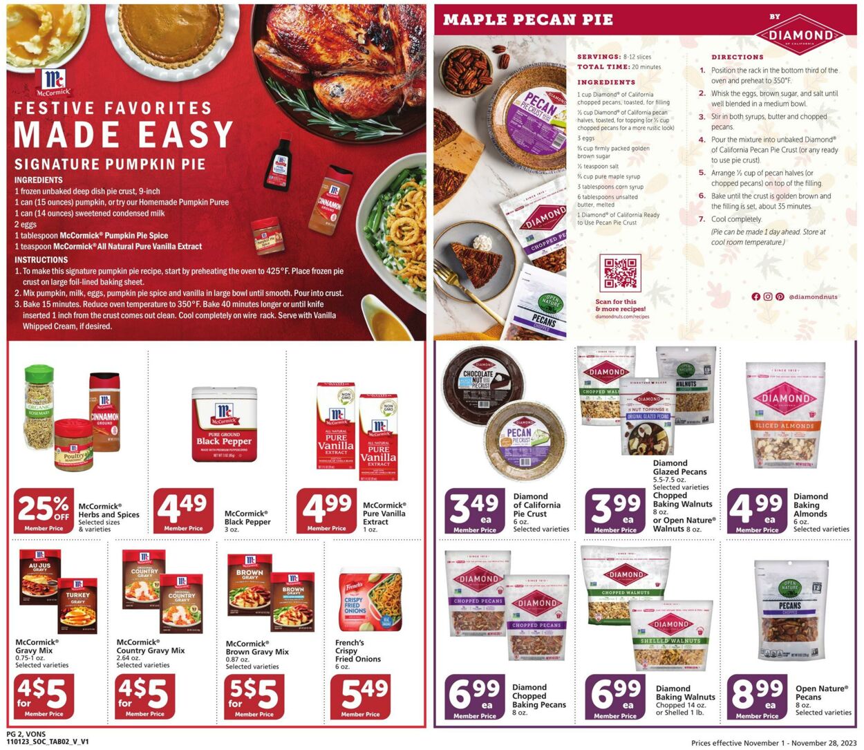 Weekly ad Vons 11/01/2023 - 11/28/2023