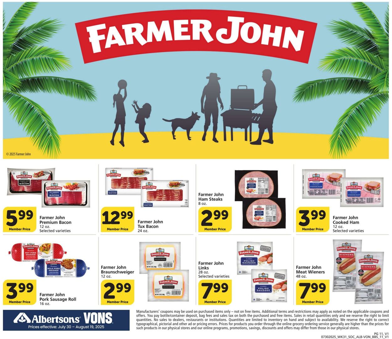 Weekly ad Vons 07/30/2025 - 08/19/2025