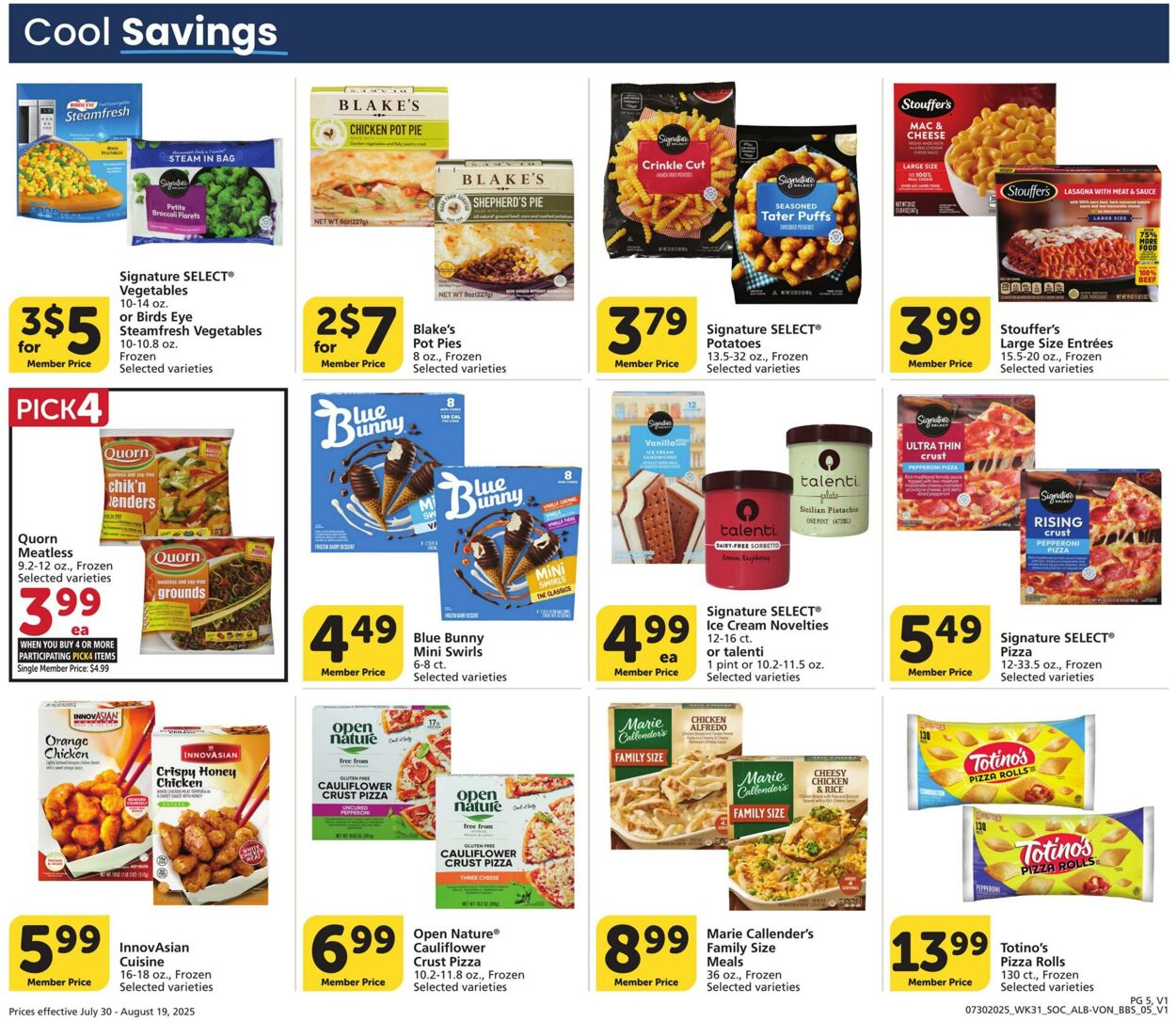Weekly ad Vons 07/30/2025 - 08/19/2025
