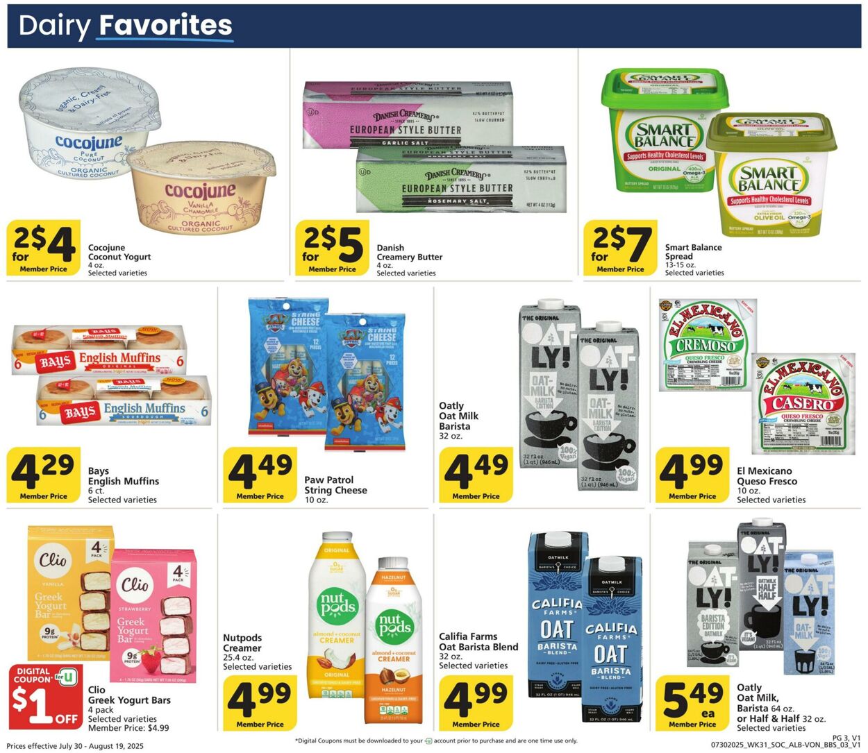 Weekly ad Vons 07/30/2025 - 08/19/2025